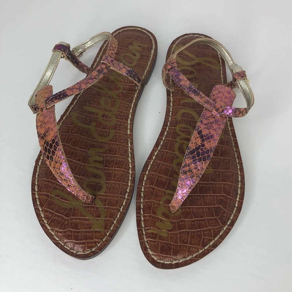 Sam Edelman | Gigi Thong Sandal, Pink Snake